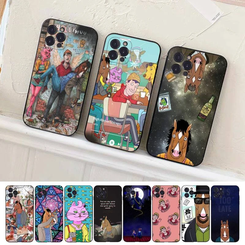 Bandai Bojack Horsemans Phone Case for iPhone 11 12 13 mini pro XS MAX 8 7 6 6S Plus X 5S SE 2020 XR cover clear case iphone 13