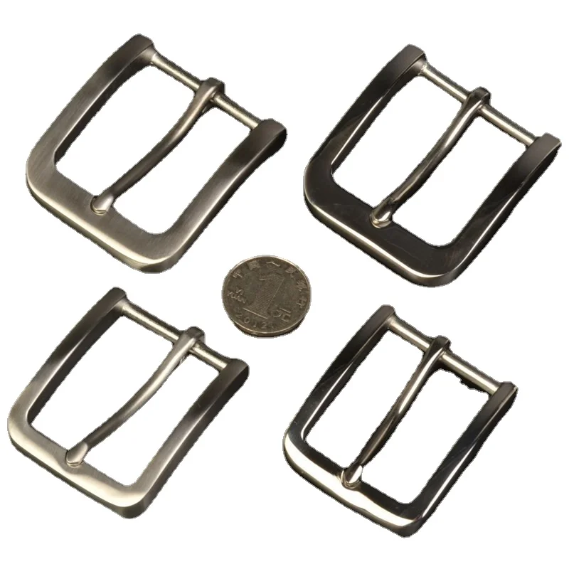 Stainless Steel Belt Buckle for Man Male Durable DIY Leather Craft Hardware Metal Pin Belt Buckle Sewing Accessories 35mm*45mm