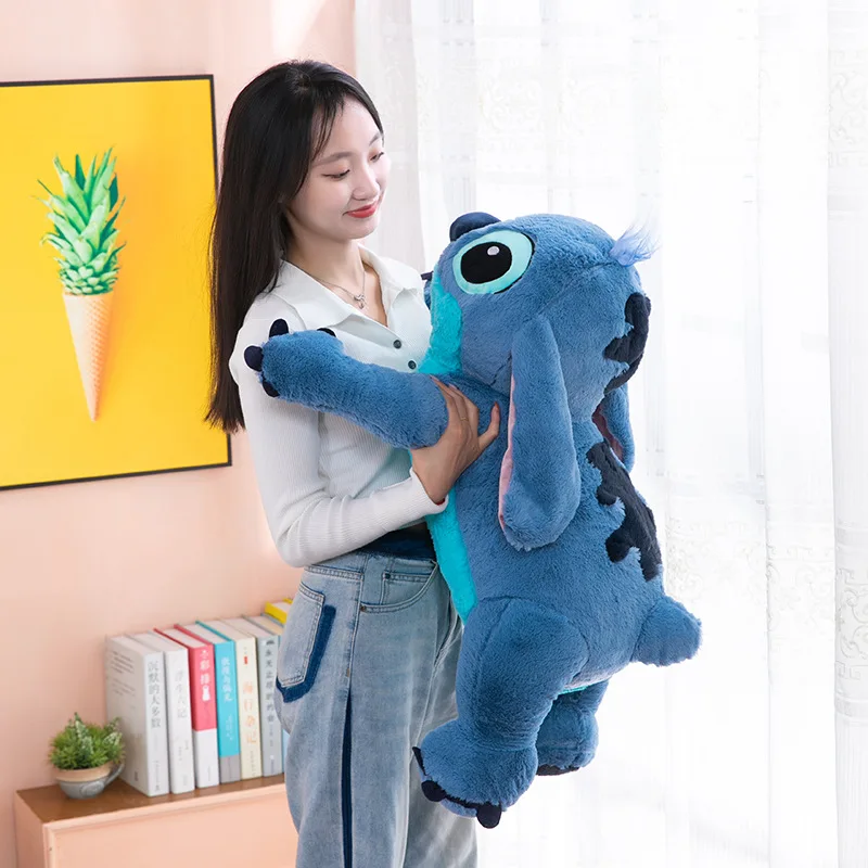 35-55cm gigante Kawaii puntada juguetes de peluche suave lindo Anime Lilo &  Stitch muñeca para niños dormir almohada niñas regalos de cumpleaños U71T