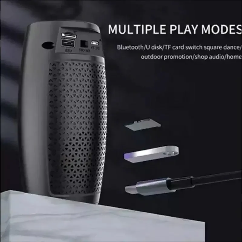 Portable Waterproof Bluetooth Stereo Speaker with FM and Subwoofer