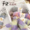 Colorful Squirrel Fleece Thread 75g Bright Silk Thread Dyeing Colored Wool Yarn Scarf Hat Thread Hand Woven DIY Sweater Yarn 4