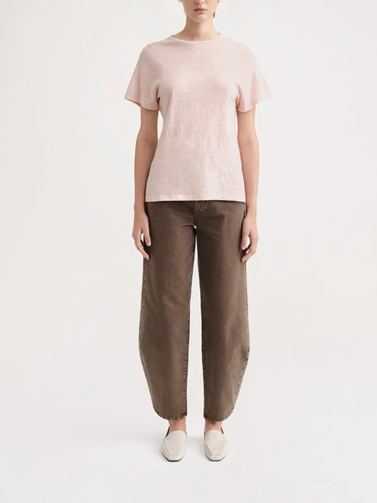 

Women O-Neck Short Sleeve Casual Solid Color T-Shirts 2023 Summer Simple All-Match Female Loose Casual Thin Tee Tops