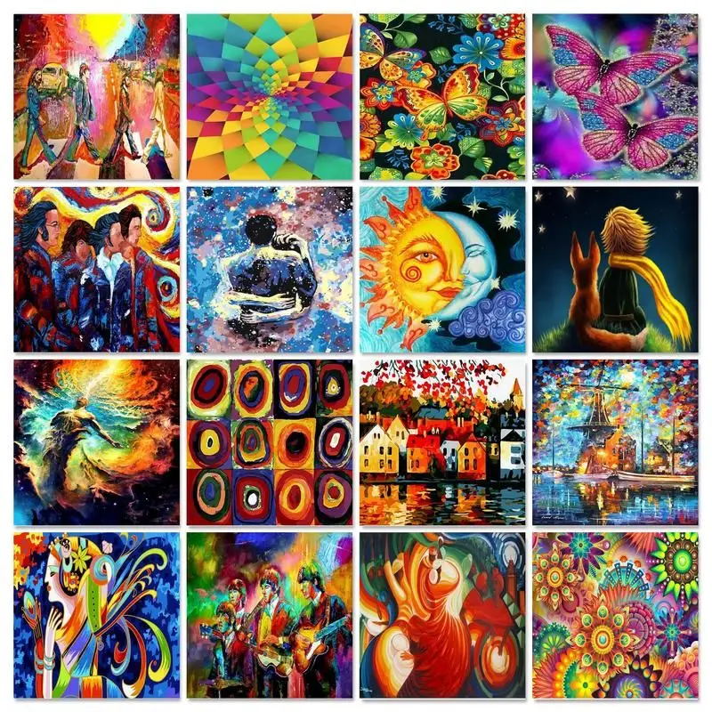 

Картина маслом по номерам GATYZTORY, абстрактная фигурка для взрослых, ручная работа на холсте, Подарочные Картины, набор красок, Раскрашивание по номерам