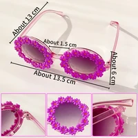 New Kids Sunglasses Children Round Flower Sunglasses Girls Boys Baby Sport Shades Glasses UV400 Outdoor Sun Protection Eyewear 2
