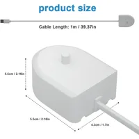 USB Charger Base for Philips Sonicare HX6100/HX3K/6K/8K/9K, Portable Travel Replacement Electric Toothbrush Charger - Image 5