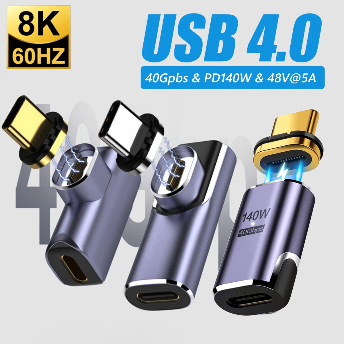Adaptateur De Charge Magnétique 240W USB-C - Type Aimanté - Neuf - Compatible Universel