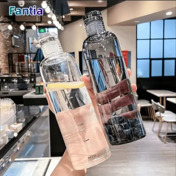 500ml Leakproof Time Marker Water Bottle 1