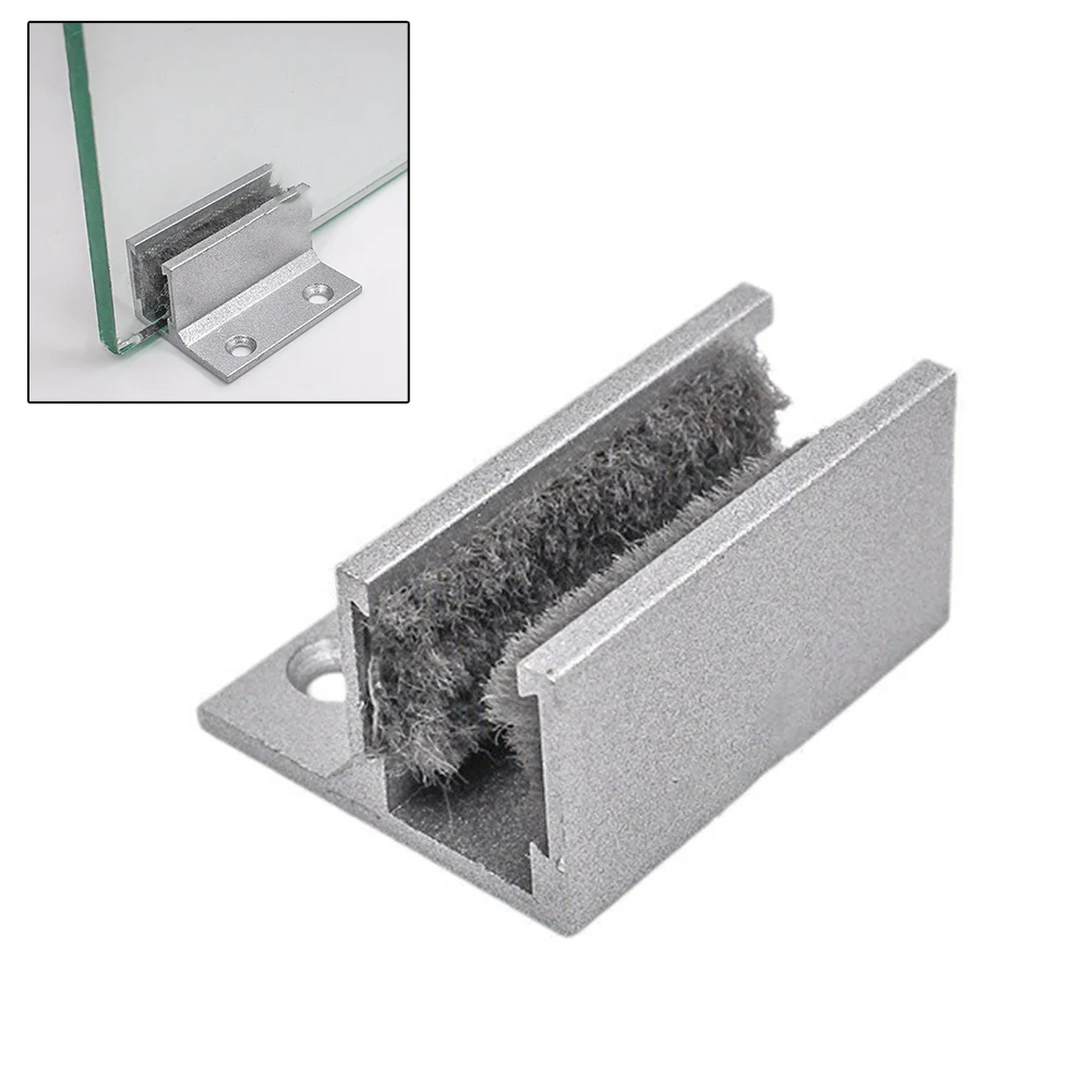 Glass Sliding Door Floor Rails Glass Anti Swing Base Sliding Door System Rails Fixed Base Hanging Wheel Accessories