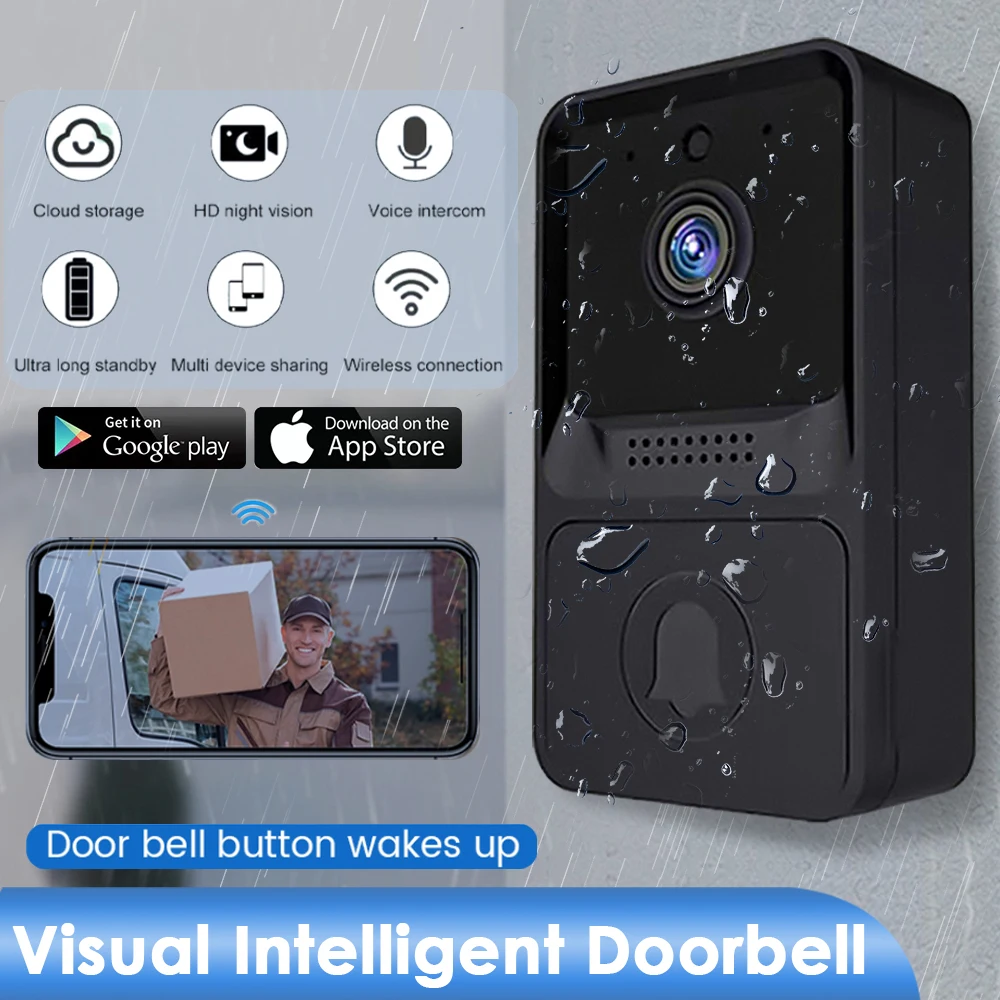 Xiaomi WIFI Smart Video Doorbell Smart Home Wireless Phone Camera Security Video Intercom HD IR Night Vision For Apartment tools