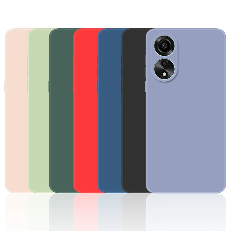 Phone Case For Oppo A78 4g Soft Liquid Silicone Protective Cover_voghion.com