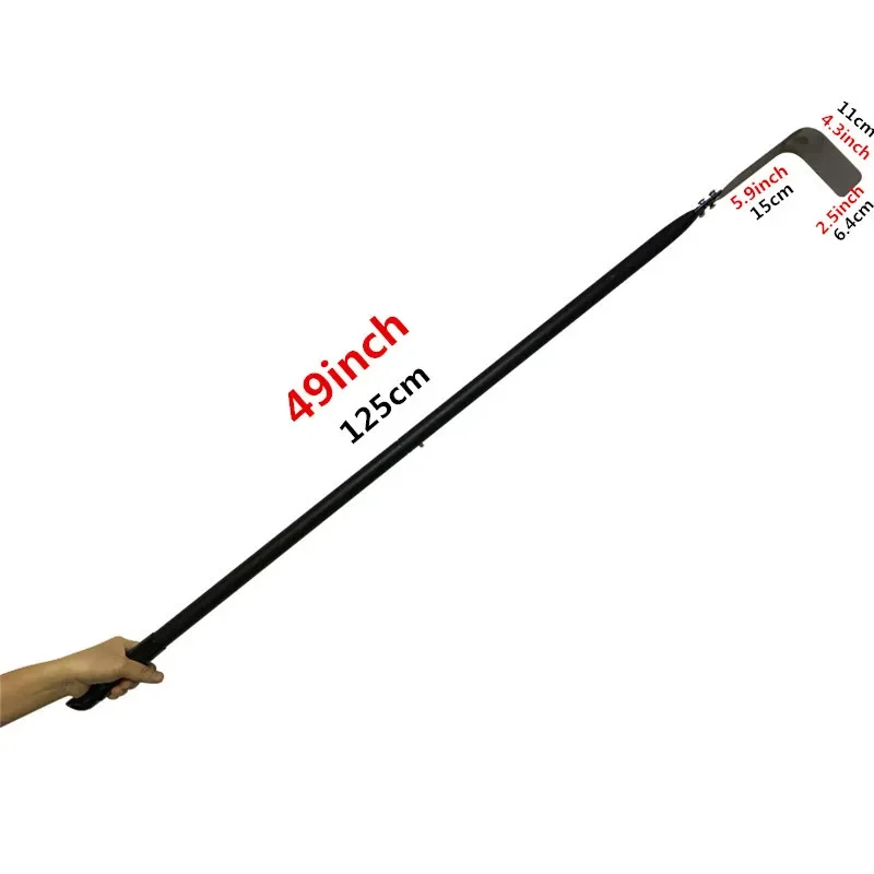 Pizza Oven Long handld Rake 304 Stainless Steel Detachable Scraper Ash Wood pizza stove Clean Tool Rabbler Brush Set pizza peel