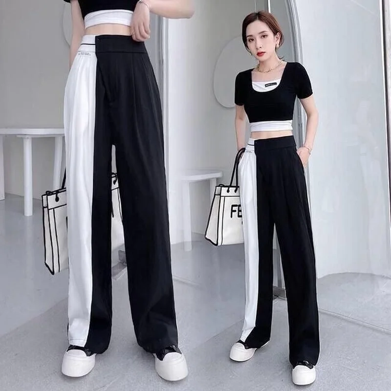 Women's Wholesale Factory Winter Drawcord High-Waist Sports Women's Loose  Straight Sweatpants Jogger Casual Sweatpants with Side Pockets - China  Straight Leg Pants and Casual Wear price