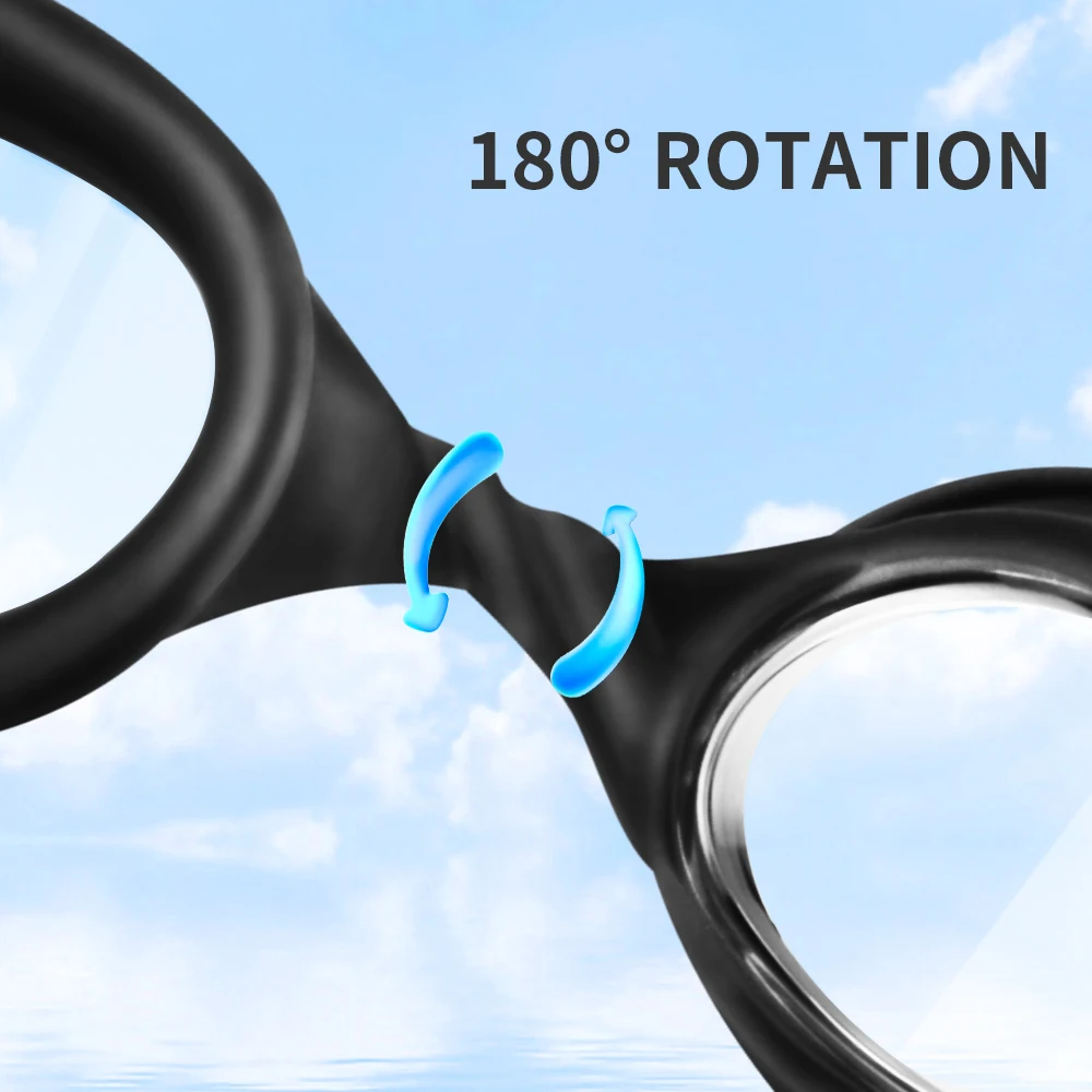 Swimming Goggles Professional Anti Fog Waterproof Adjustable Silicone