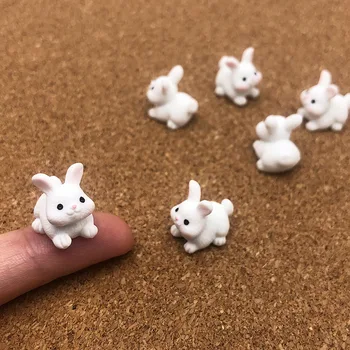 Mini Resin Rabbit Garden Figurines Set 1