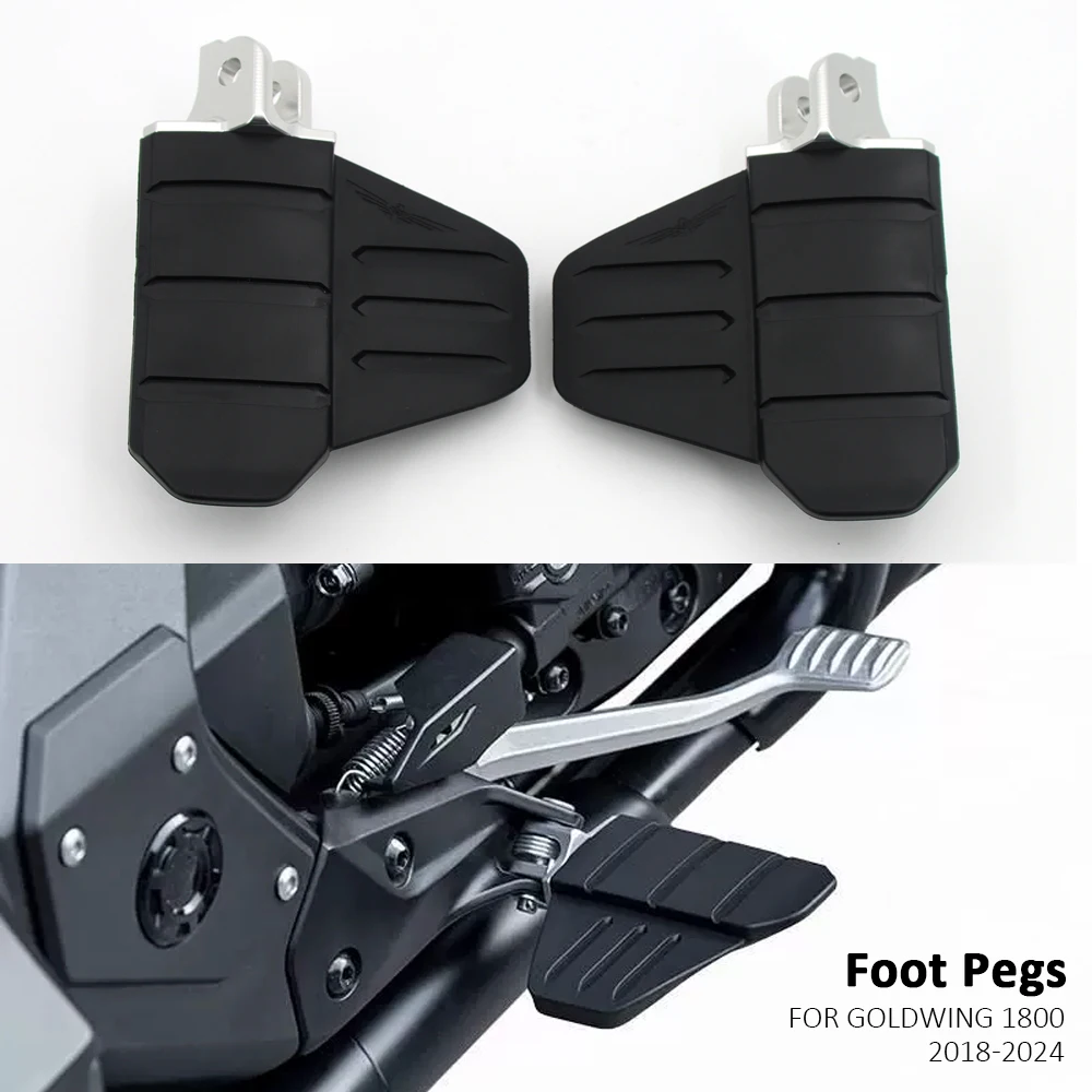 

For Honda Goldwing GL 1800 Tour DCT Motorcycle Wide Rider Foot Pegs Footrests Highway Peg Mounts Gold Wing GL1800 2018-2024