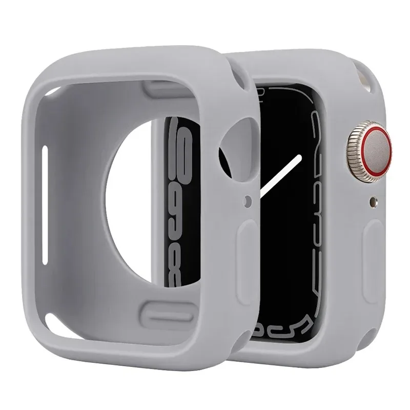 Premium Soft Silicone Smartwatch Protection Case - Durable and Stylish Shell Cover