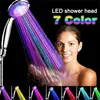 7 Colors Changing LED Shower Head Rainfall Shower Sprayer Water Saving Showerhead Bathroom Accessories Replacement Shower Head 2