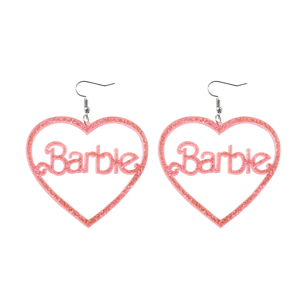 أقراط أكريليك مجوفة للنساء ، أقراط بوب لطيفة ، لهب...