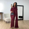 Eid Muslim Dress for Women Summer Fashion Long Sleeve Kaftan Islam Arab Long Robe Ramadan Morocco Dubai Abayas 2025