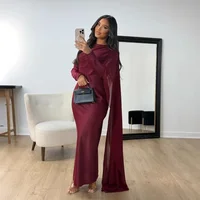 Eid Muslim Dress for Women Summer Fashion Long Sleeve Kaftan Islam Arab Long Robe Ramadan Morocco Dubai Abayas 2025