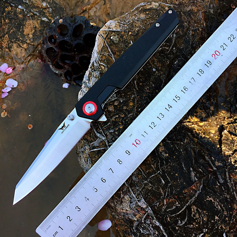 

2023 Boker Magnum Watchman Knife W116 Folding Blade D2 Knives Flipper Survival hunting knives Tactical Camping Tool Fiber Grips