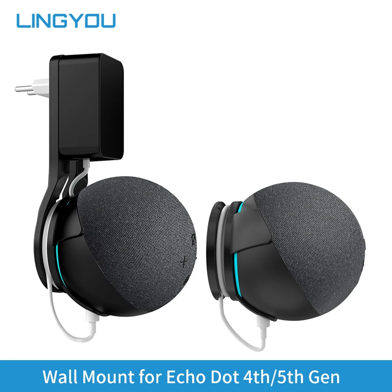 LINGYOU – support mural de sortie pour Alexa Echo Dot, accessoire