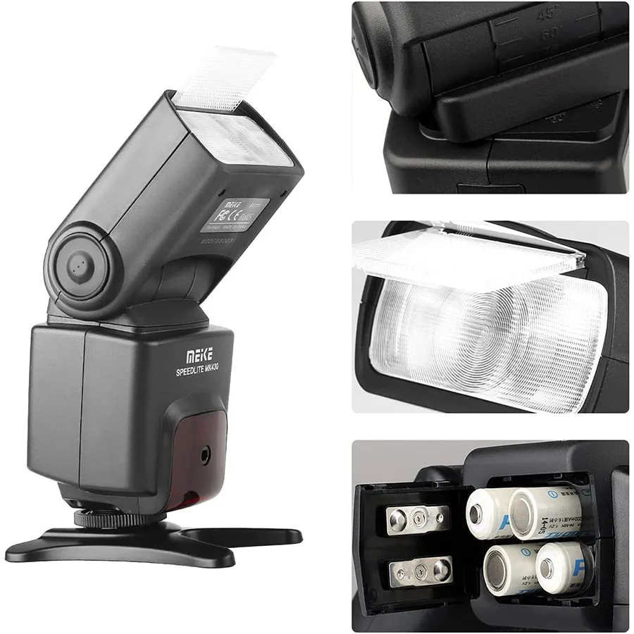 Meike MK430 E-TTL Speedlite Shoe Mount Flash for 70D 77D 80D Rebel T7i T6i T6s T6 T5i T5 T4i T3i SL2 and Other EOS DSLR Cameras
