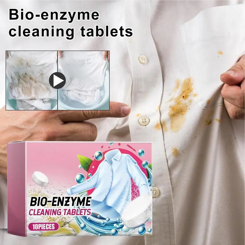 Laundry Tablets Clothes Stain Removal Kitchen Clothing Oil Stain Tablet Kitchen Clothing Oil Yellow Dirt Remover laundry soap