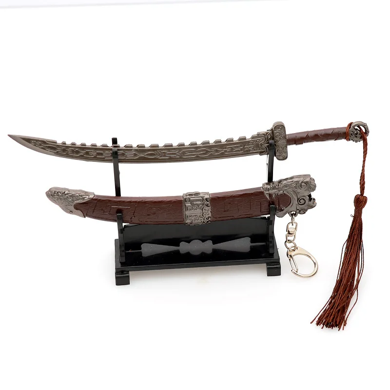 Wo Long: Fallen Dynasty Weapon Guding Blade Ancient Weapon 22cm Game Peripheral Metal Samurai Sword Weapon Model Gifts Toys Boys 6