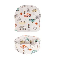 Autumn Winter Baby Scarf Hat Set for Boys and Girl Cartoon Car Deer Baby Boy Hat Kids Beanies Children Cap Warm Infant Hats 2
