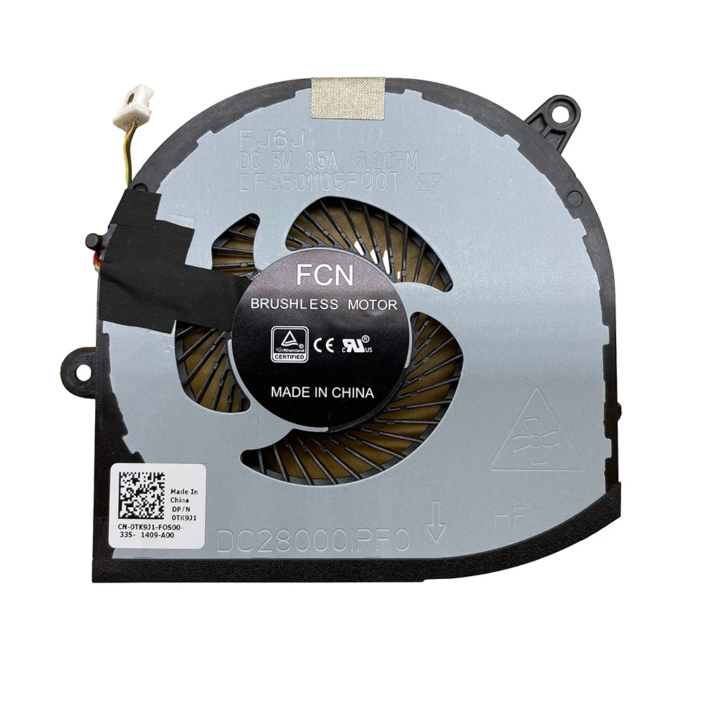 Replacement Laptop CPU+GPU Cooling Fan for Dell XPS 15 9570 7590 XPS15-9570 Precision 5540 5530 M5530 M5540 Series Fan