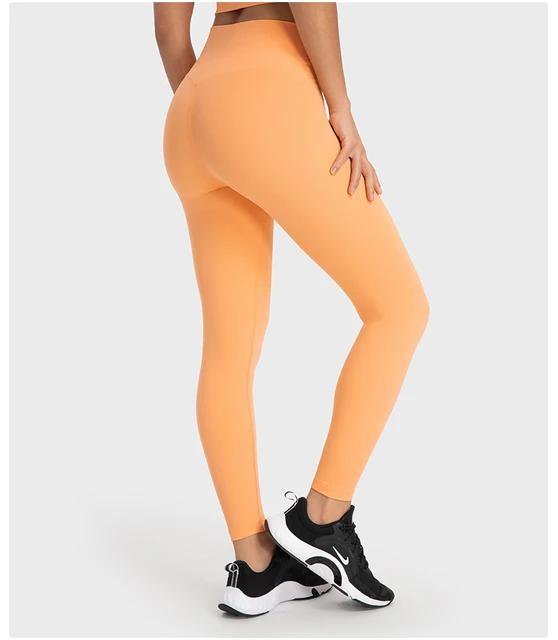 NWT-sem calças de ioga camel toe para mulheres, leggings esportivas,  cintura alta, treino de fitness