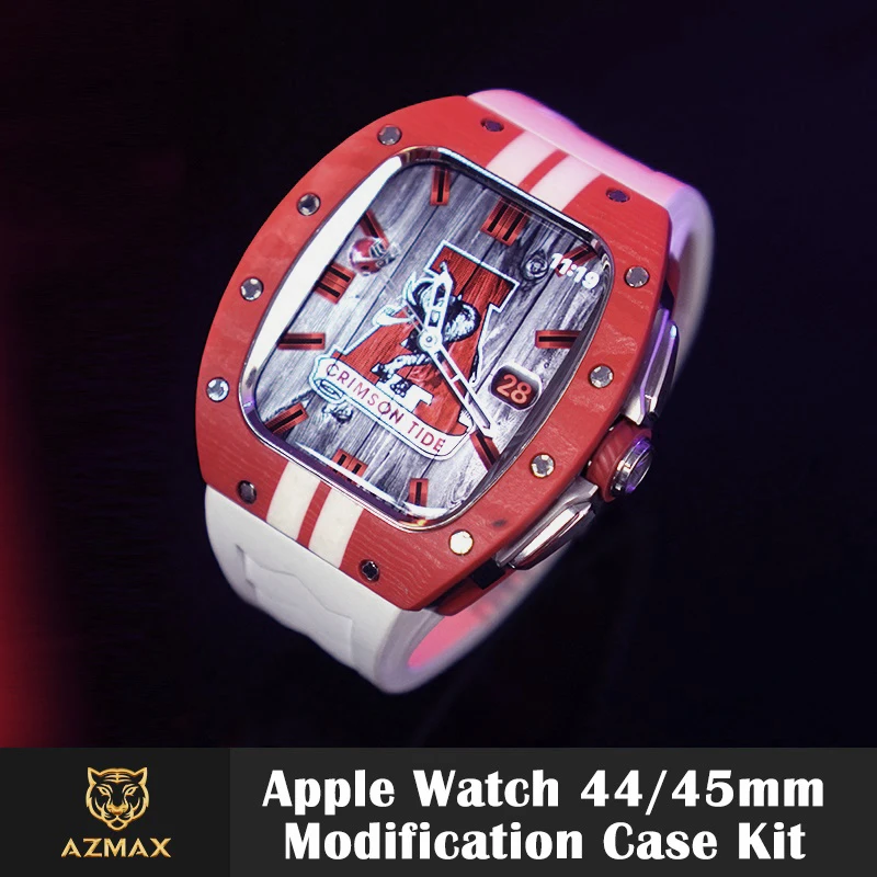 B5☆Apple Watch バンド FKMラバーベルト クリアケース カバー B5☆Apple Watch バンド FKMラバーベルト クリアケース カバー