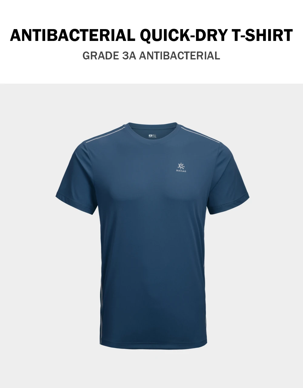 Description Picture 2 of itemKAILAS Outdoor Sports Short Sleeve Hiking T-shirt Men Summer Mountaineering O-Neck Top Functional Tee Climbing Clothes KG2317521