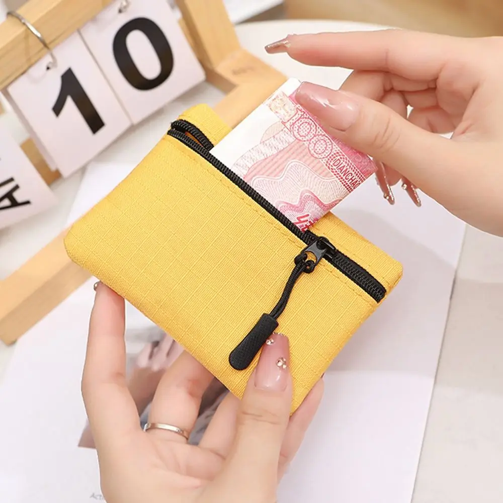 Coin Purse Plush Coin Purse Coin Wallet Change Bag Card Wallet Fashion Zipper Type Women Solid Color Waterproof Small Item Card Storage Bag Travel Portable