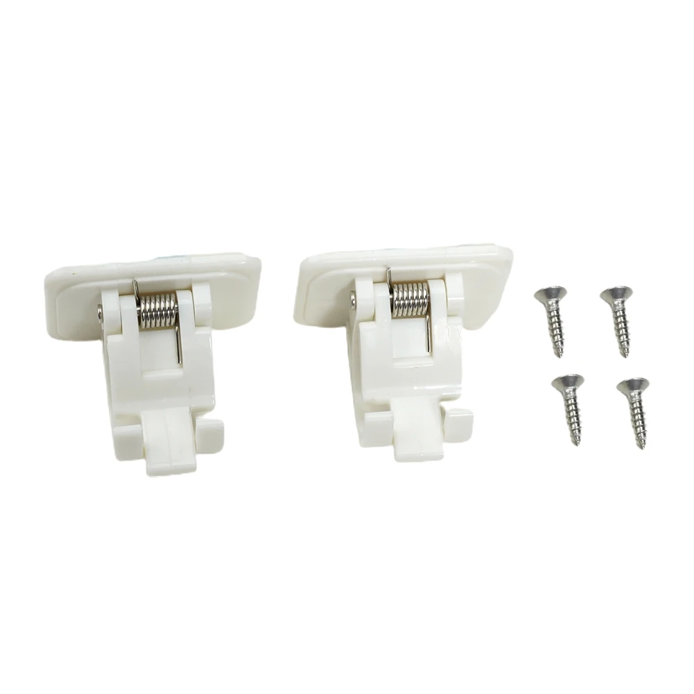 

2pcs Wall Mounted Fishing Rod Storage Clips Clamps Holder Rack Organizer For Walls Wooden Boards Ceramic Tiles