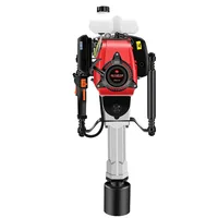 Piling Machine 68CC/52CC Gasoline Power Railway Engineering Rescue Building Orchard Wooden Pile Triangular Steel Pile Driver 1
