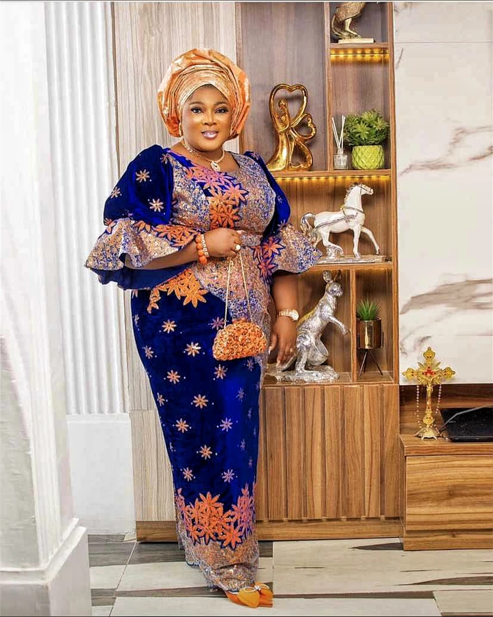 

2023High Quality African Nigerian Tulle Lace Fabric Embroidery Party Dress Sequins French Guipure Fabric For Sewing Velvet 5Yard