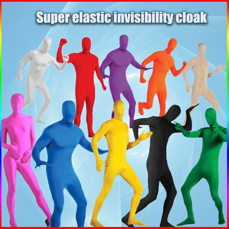 

Cosplay Costume Invisibility Jumpsuit Tights Suit for Kids Adult Men's and Women's Full Body Jumpsuit Halloween Party Stage Show