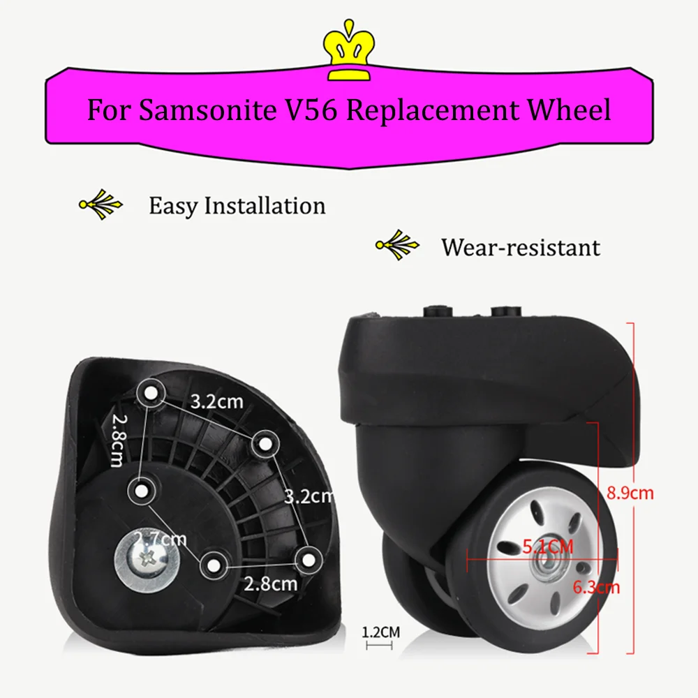 Samsonite Luggage Luggage Trolley Wheels Replacement Compatible - Main Image