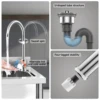 Stainless Steel Prep & Utility Sink With Countertop Faucet Hose Free Standing Single Bowl Commercial Kitchen Sink Workbench 3