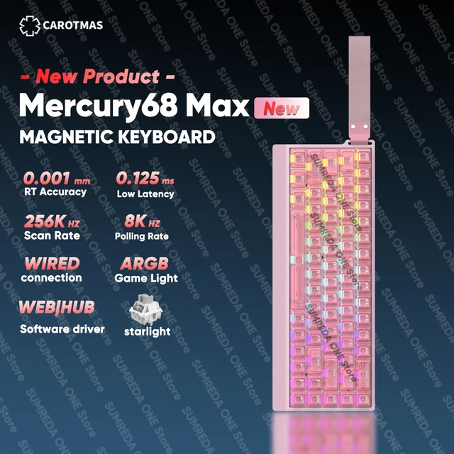 Irobok mercury68 max mars68 pro teclado mecânico magnético para