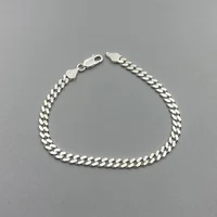 Sinya 925 argent Sterling chaîne cubaine Bracelet offre spéciale plus grande Promotion pur réel argent bijoux fins homme femmes Bracelets 1
