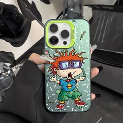 Vibrant Dinosaur Cartoon Phone Case - Anti - Fall Matte Back Cover - iPhone 12 Mini (CYG - 265CY2402a1)