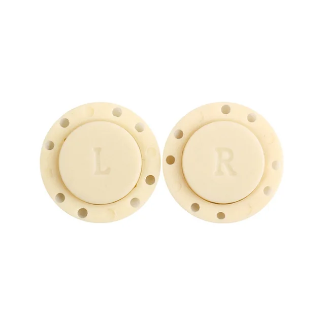 A pair Invisible Magnet Button for Sewing Supplies Jacket Cardigan Concealed Buckle Handwork Clothing Decoration Craft Supplies beige