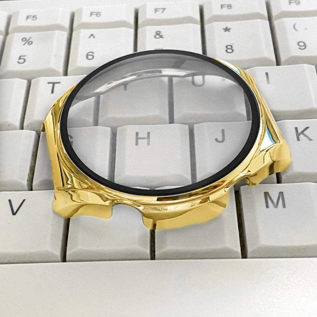 Premium Plating Case with Tempered Glass Screen Protector - Smartwatch Protective Sleeve