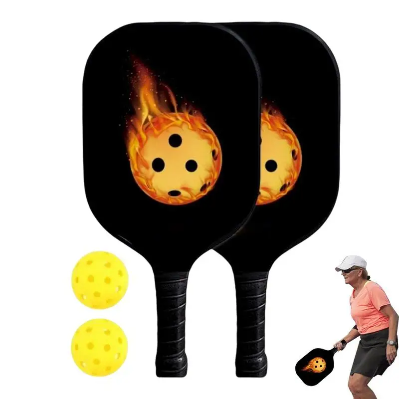 

Pickleball Paddles Set Honeycomb Rackets With 2 Balls Portable Racquet Carbon Fiber Pickleball Racket Gift Kit Indoor Outdoor