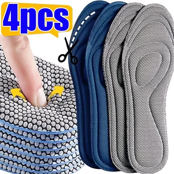 2/4pcs Memory Foam Orthopedic Insoles Shoes Men Women Nano Antibacterial Deodorization Insole Sweat Absorption Cushion Running 1