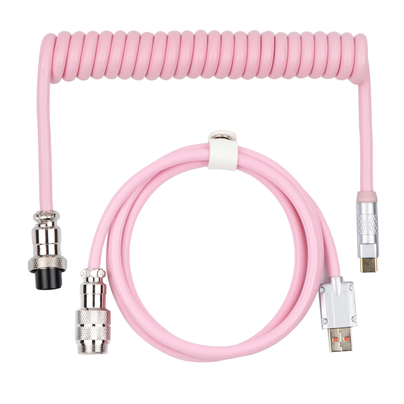 Epomaker-cabo Usb Destacável tipo c para Teclado Mecânico de Jogos Puff Aviator Enrolado Mac Win Gamers - Imagem 6
