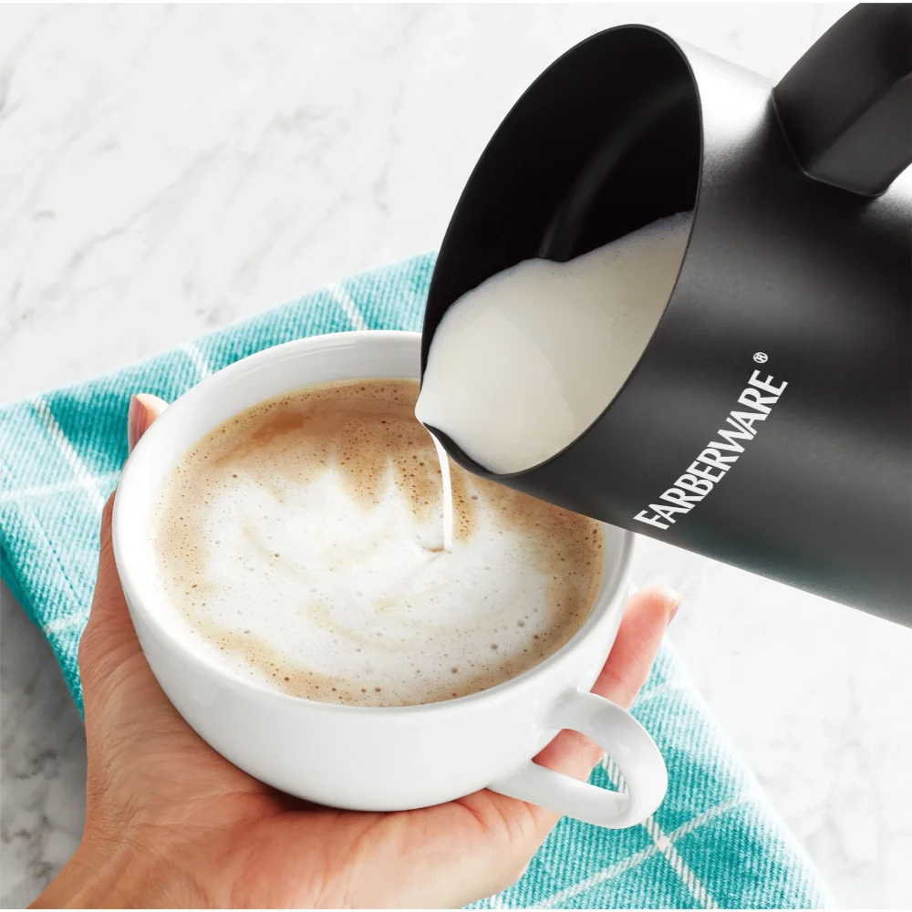 110V Milk Frother, Milk Foam Maker Stainless Steel Cold and Hot Black  Automatic Steamer Warmer for Hot Chocolate Office Gadgets - AliExpress